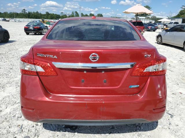 3N1AB7AP8DL625454 - 2013 NISSAN SENTRA S RED photo 6