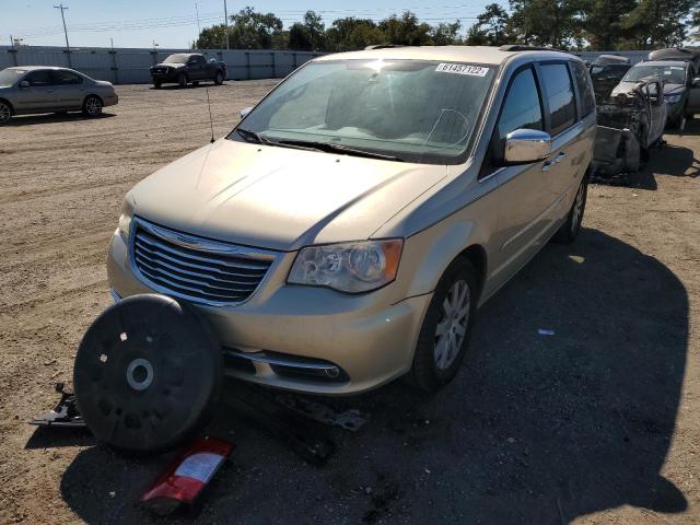 2A4RR8DGXBR747482 - 2011 CHRYSLER TOWN & COU TOURING L GOLD photo 2