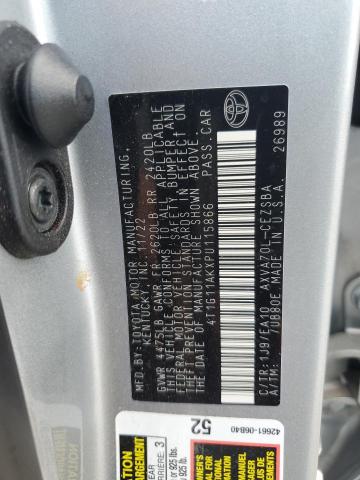 4T1G11AKXPU115866 - 2023 TOYOTA CAMRY SE NIGHT SHADE SILVER photo 12