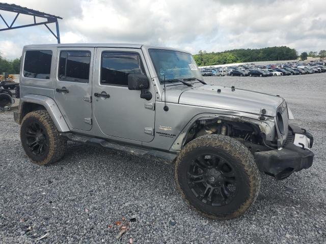 1C4BJWEGXFL578645 - 2015 JEEP WRANGLER U SAHARA SILVER photo 4