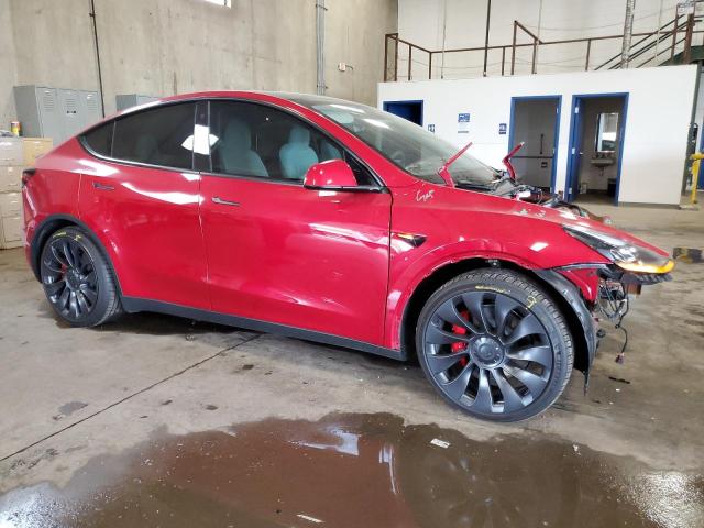 7SAYGDEF8PF635453 - 2023 TESLA MODEL Y წითელი ფოტო 4
