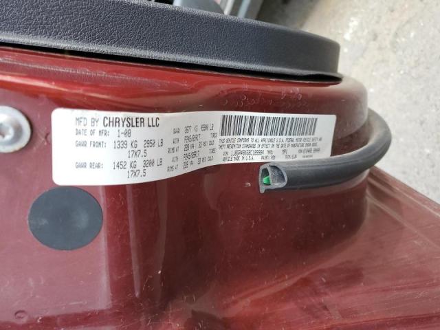 1J8GR48K68C189984 - 2008 JEEP GRAND CHER LAREDO 栗色 照片 10