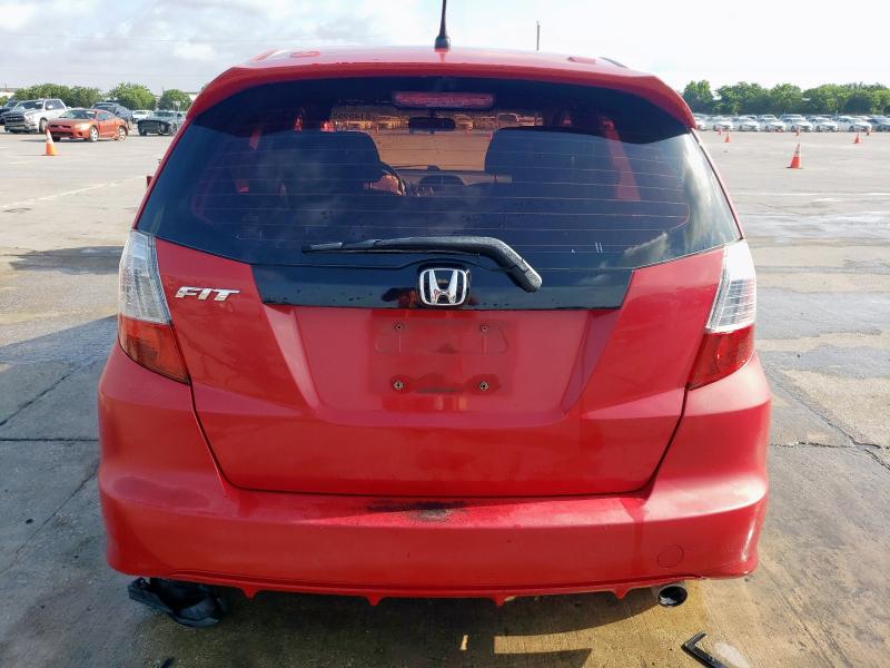 JHMGE8H50BC001552 - 2011 HONDA FIT SPORT RED photo 6