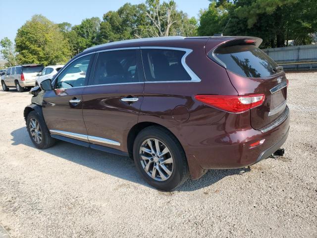 5N1CL0MM4FC501770 - 2015 INFINITI QX60 HYBRID BURGUNDY photo 2