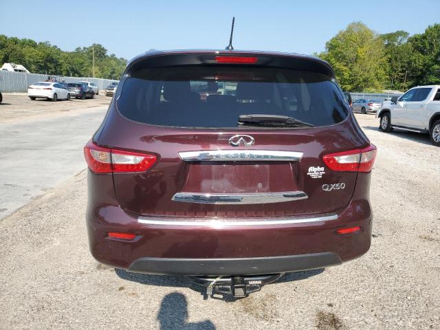 5N1CL0MM4FC501770 - 2015 INFINITI QX60 HYBRID BURGUNDY photo 6