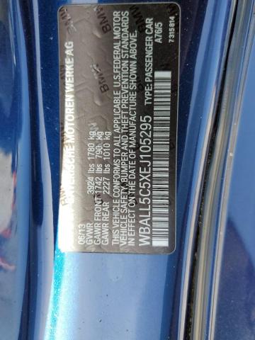 WBALL5C5XEJ105295 - 2014 BMW Z4 SDRIVE28I BLUE photo 12