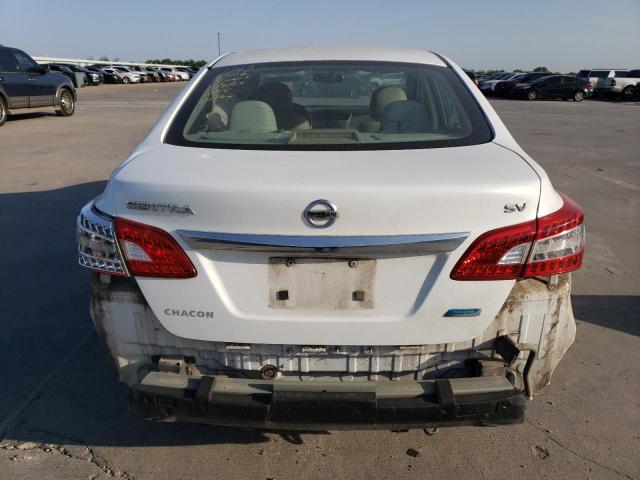 3N1AB7APXEY333096 - 2014 NISSAN SENTRA S WHITE photo 6