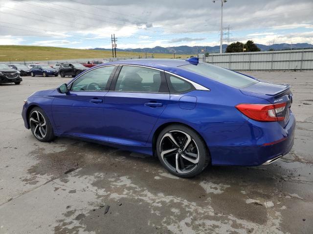 1HGCV1F3XKA160424 - 2019 HONDA ACCORD SPORT BLUE photo 2