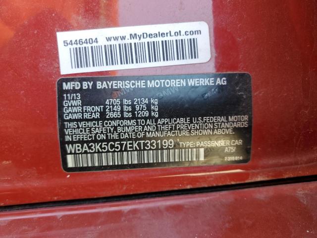 WBA3K5C57EKT33199 - 2014 BMW 328 D XDRIVE RED photo 12