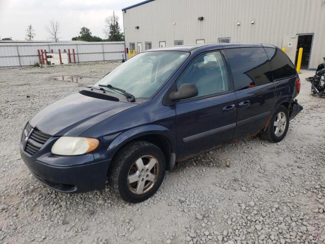 1D4GP45R77B158507 - 2007 DODGE CARAVAN SXT BLUE photo 1