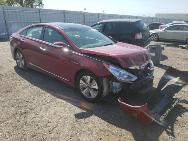 KMHEC4A42FA135582 - 2015 HYUNDAI SONATA HYBRID RED photo 1