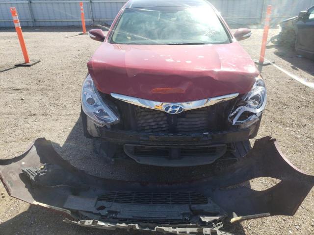 KMHEC4A42FA135582 - 2015 HYUNDAI SONATA HYBRID RED photo 9