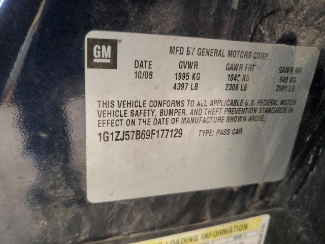 1G1ZJ57B69F177129 - 2009 CHEVROLET MALIBU 2LT BLUE photo 13