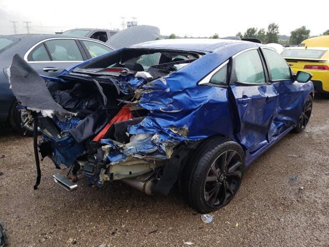 2HGFC2F87LH588216 - 2020 HONDA CIVIC SPORT 蓝色 照片 3
