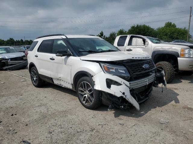 1FM5K8GT9KGA20400 - 2019 FORD EXPLORER SPORT WHITE photo 4