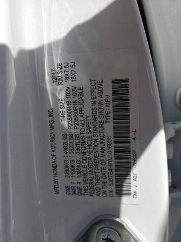 5J8TB4H70JL016006 - 2018 ACURA RDX ADVANCE WHITE photo 14