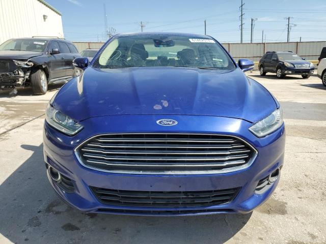 3FA6P0H92GR257217 - 2016 FORD FUSION SE BLUE photo 5