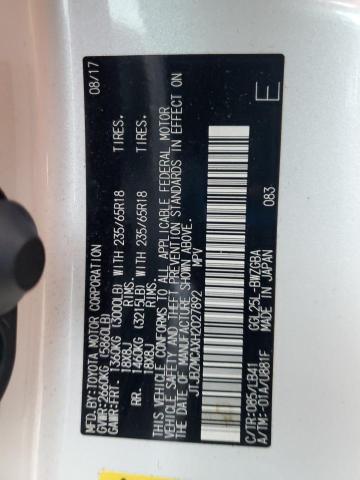 JTJBZMCAXH2027892 - 2017 LEXUS RX 350 BASE WHITE photo 13