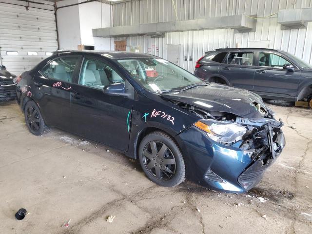 2T1BURHEXKC210955 - 2019 TOYOTA COROLLA L BLUE photo 4