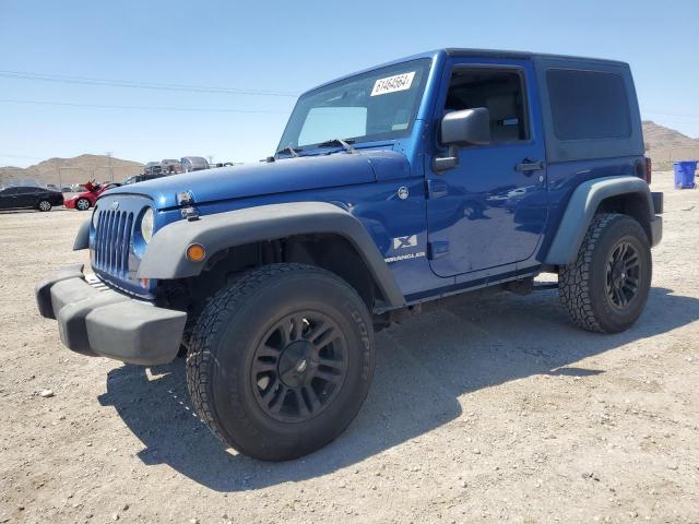 1J4FA24179L741256 - 2009 JEEP WRANGLER X BLUE photo 1