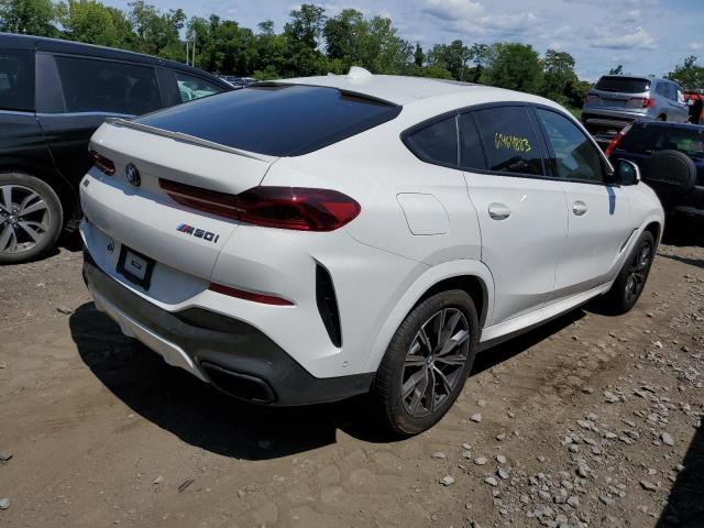 5UXCY8C02N9K23027 - 2022 BMW X6 M50I WHITE photo 3