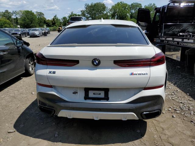 5UXCY8C02N9K23027 - 2022 BMW X6 M50I WHITE photo 6