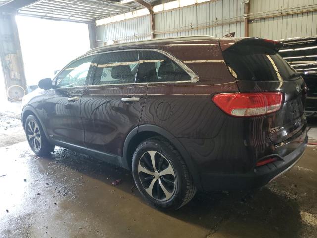 5XYPHDA1XGG040595 - 2016 KIA SORENTO EX MAROON photo 2