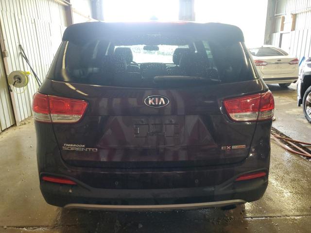 5XYPHDA1XGG040595 - 2016 KIA SORENTO EX MAROON photo 6