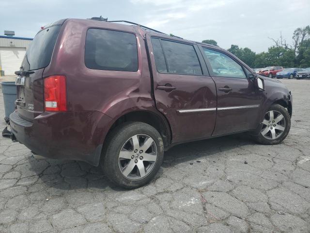 5FNYF4H95EB040773 - 2014 HONDA PILOT TOURING BURGUNDY photo 3