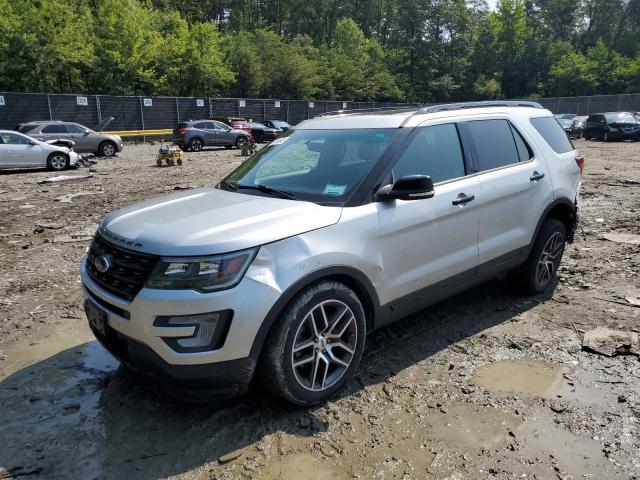 1FM5K8GT9GGC55256 - 2016 FORD EXPLORER SPORT SILVER photo 1