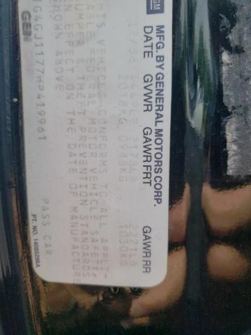 1G4GJ1177HP419961 - 1987 BUICK REGAL 黑色 照片 12