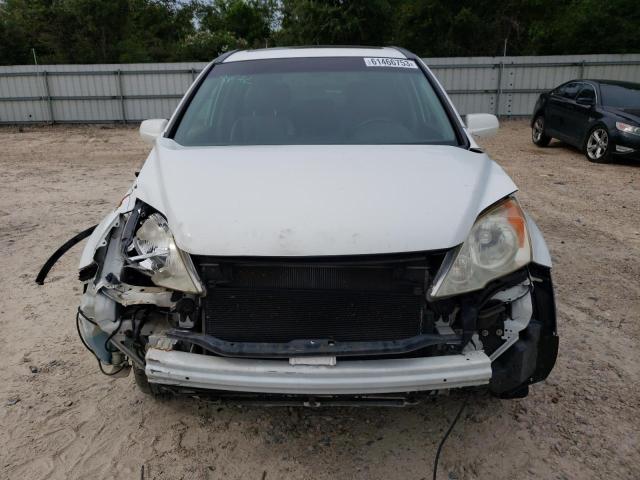 JHLRE3H78AC008197 - 2010 HONDA CR-V EXL WHITE photo 5