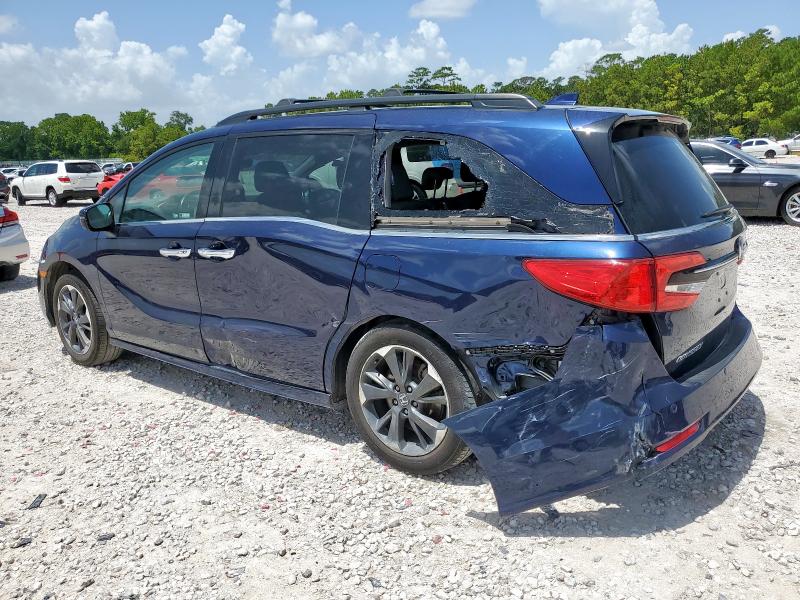 5FNRL6H91NB011909 - 2022 HONDA ODYSSEY ELITE أزرق صورة 2
