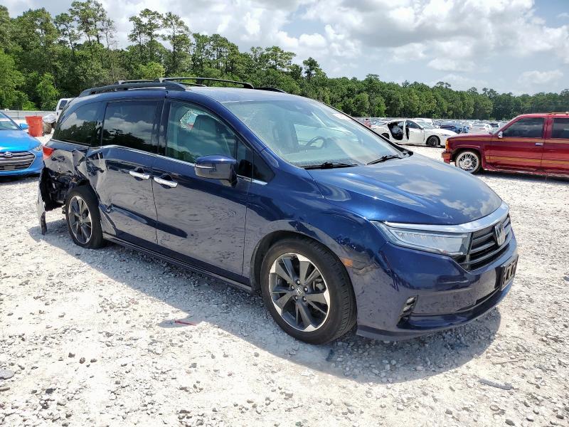 5FNRL6H91NB011909 - 2022 HONDA ODYSSEY ELITE أزرق صورة 4