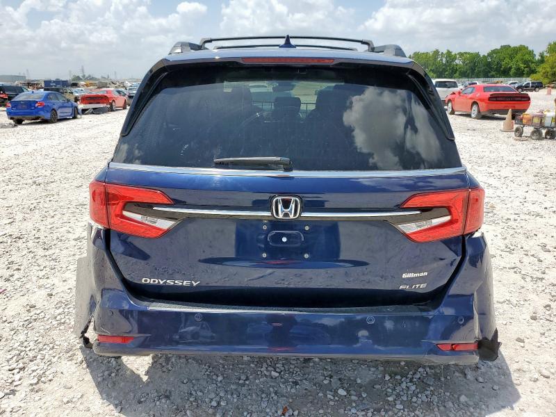 5FNRL6H91NB011909 - 2022 HONDA ODYSSEY ELITE أزرق صورة 6