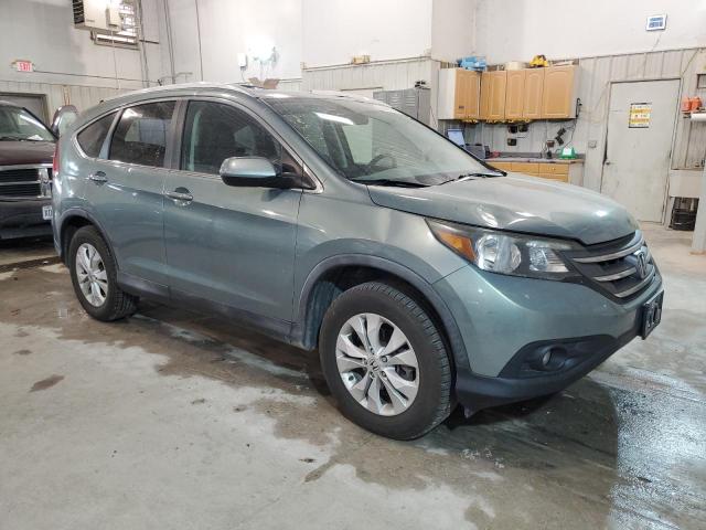 2HKRM4H76CH614465 - 2012 HONDA CR-V EXL GREEN photo 4