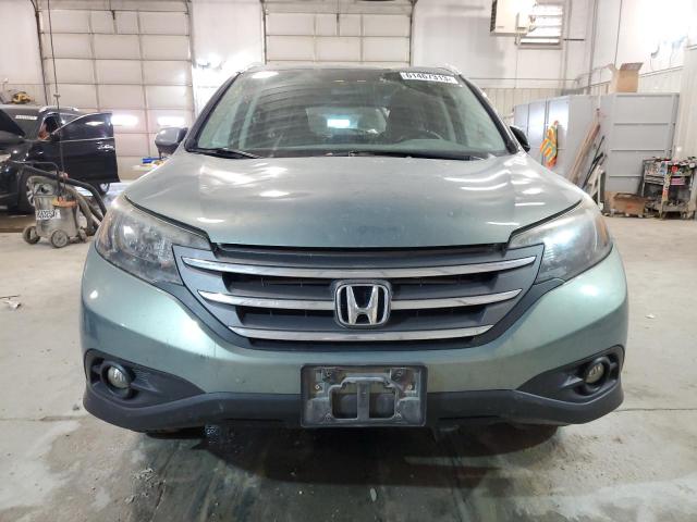 2HKRM4H76CH614465 - 2012 HONDA CR-V EXL GREEN photo 5