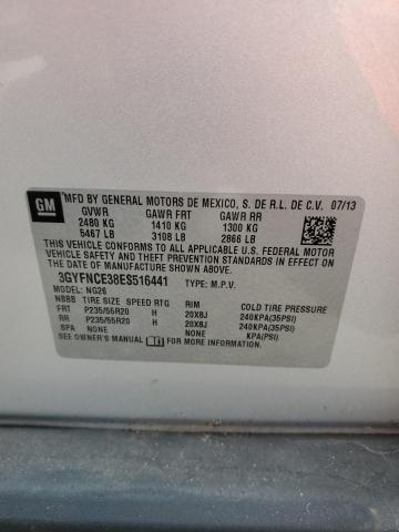 3GYFNCE38ES516441 - 2014 CADILLAC SRX PERFORMANCE COLLECTION Күміс фото 13