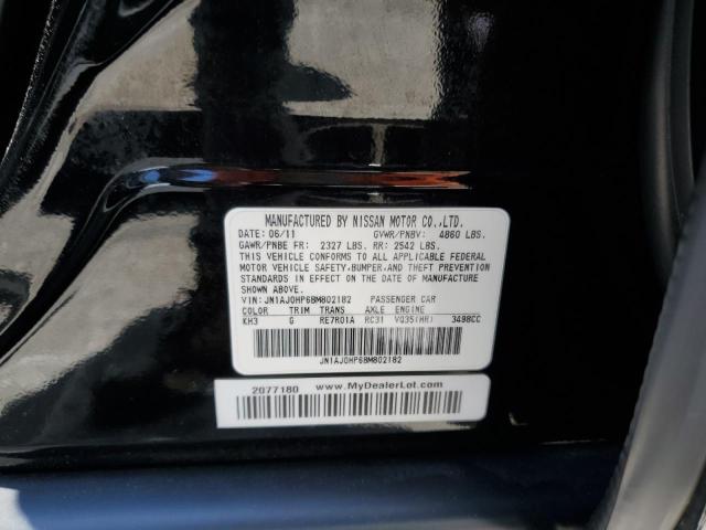 JN1AJ0HP6BM802182 - 2011 INFINITI EX35 BASE Schwarz Foto 13