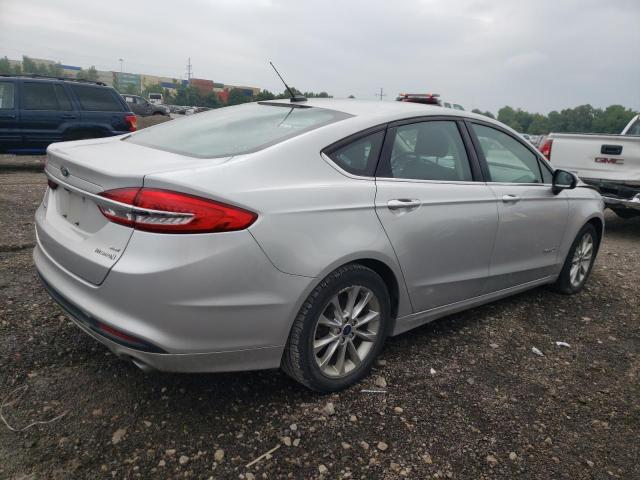 3FA6P0LU6HR238070 - 2017 FORD FUSION SE HYBRID SILVER photo 3