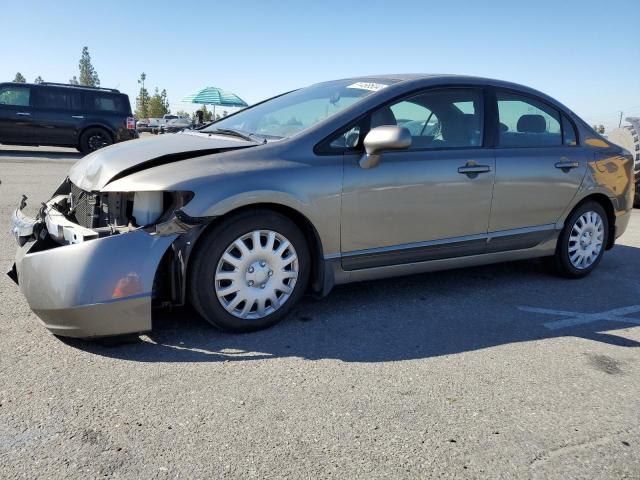 JHMFA16597S004965 - 2007 HONDA CIVIC LX GRAY photo 1