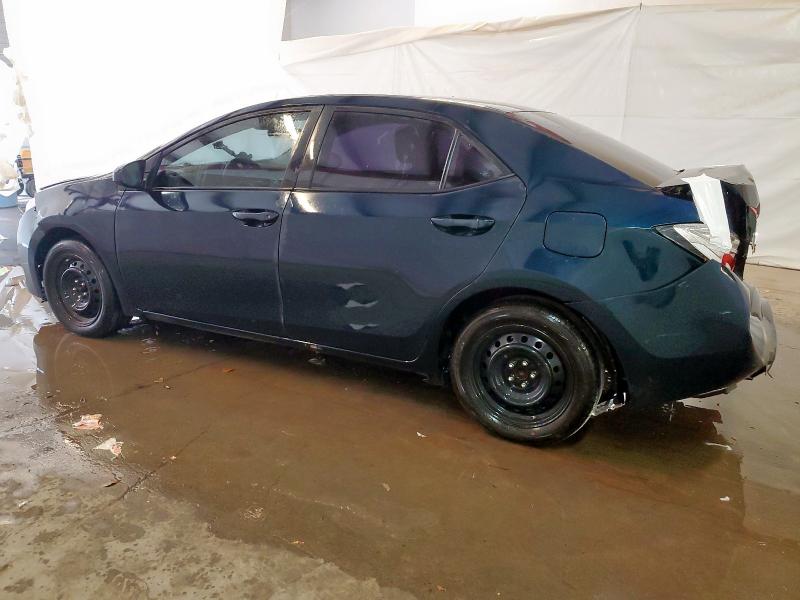 5YFBURHEXKP943281 - 2019 TOYOTA COROLLA L BLUE photo 2