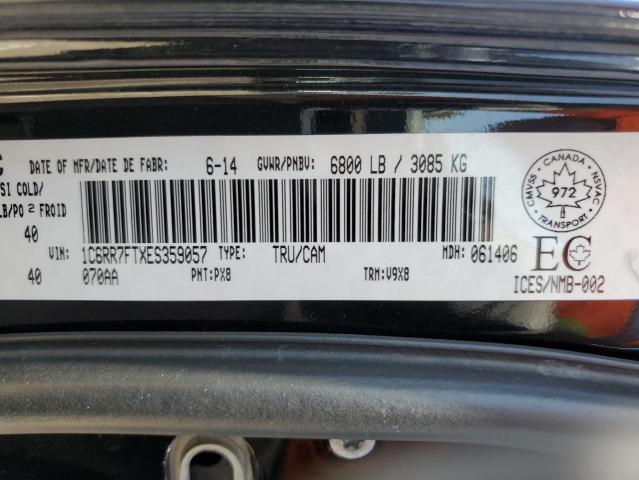 1C6RR7FTXES359057 - 2014 RAM 1500 ST BLACK photo 12