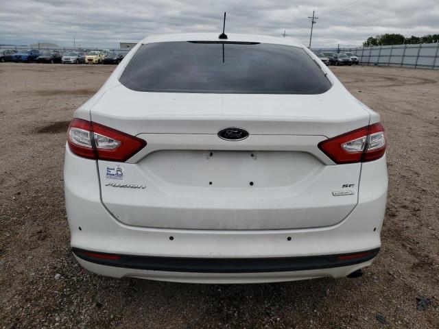 1FA6P0HD9E5387497 - 2014 FORD FUSION SE WHITE photo 6