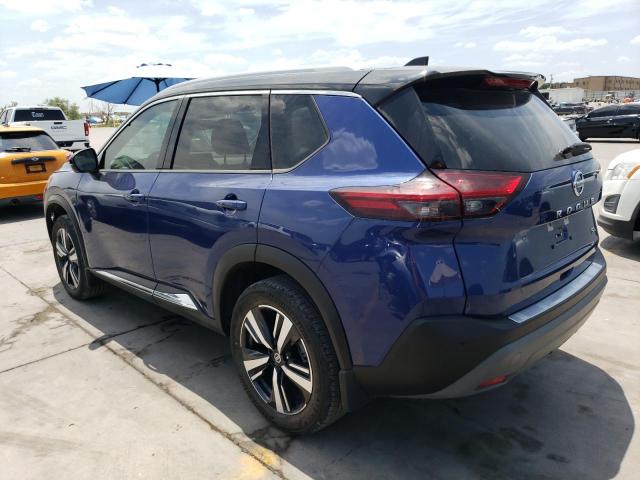 JN8AT3CA1MW005846 - 2021 NISSAN ROGUE SL BLUE photo 2