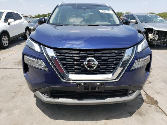 JN8AT3CA1MW005846 - 2021 NISSAN ROGUE SL BLUE photo 5