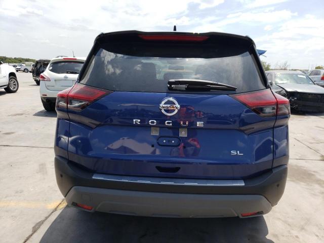 JN8AT3CA1MW005846 - 2021 NISSAN ROGUE SL BLUE photo 6