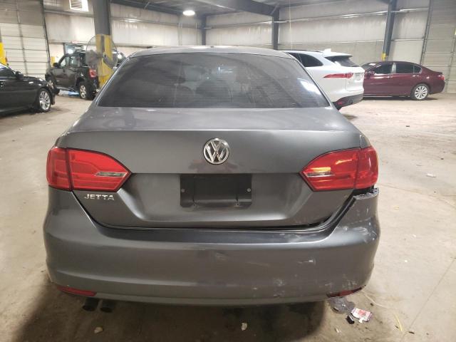 3VW2K7AJ8BM361718 - 2011 VOLKSWAGEN JETTA BASE GRAY photo 6