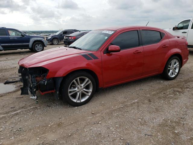 1C3CDZCG9EN131411 - 2014 DODGE AVENGER SXT RED photo 1