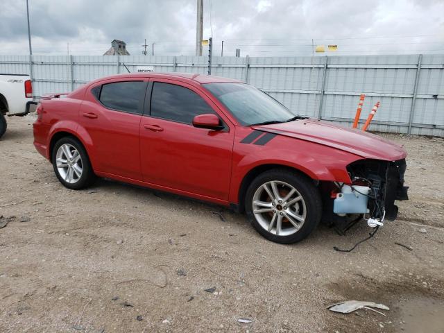 1C3CDZCG9EN131411 - 2014 DODGE AVENGER SXT RED photo 4